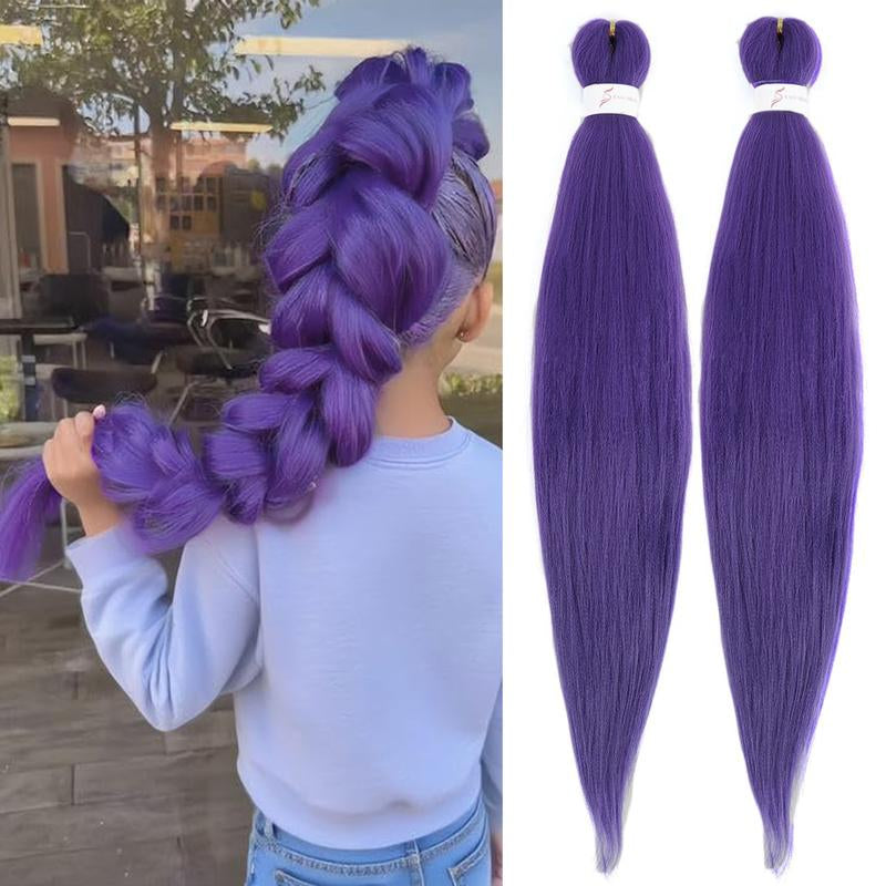Purple Synthetic Braiding Hair