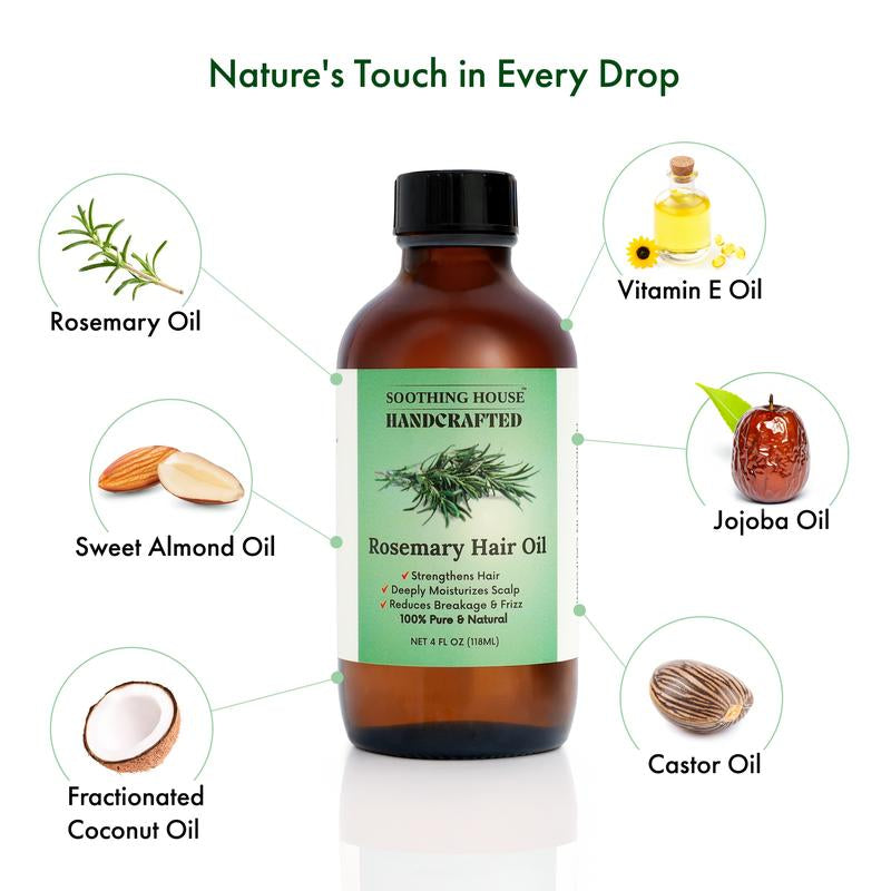 Handcrafted Rosemary Hair Growth Oil