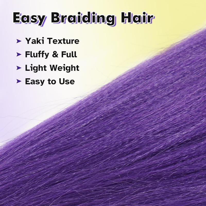 Purple Synthetic Braiding Hair