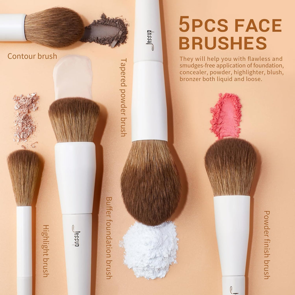 14-Piece Premium Synthetic Makeup Brush Set 