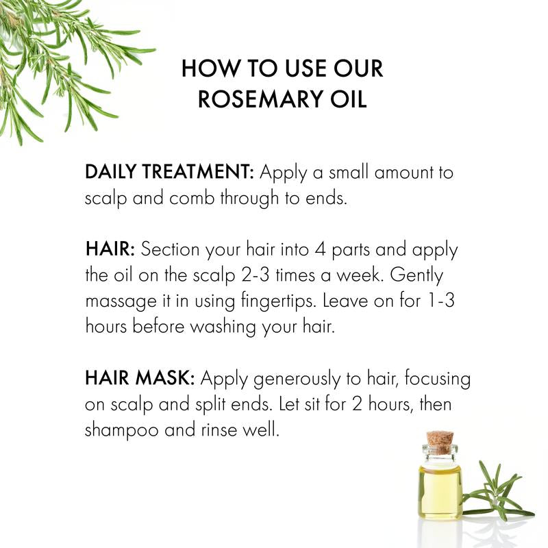 Handcrafted Rosemary Hair Growth Oil