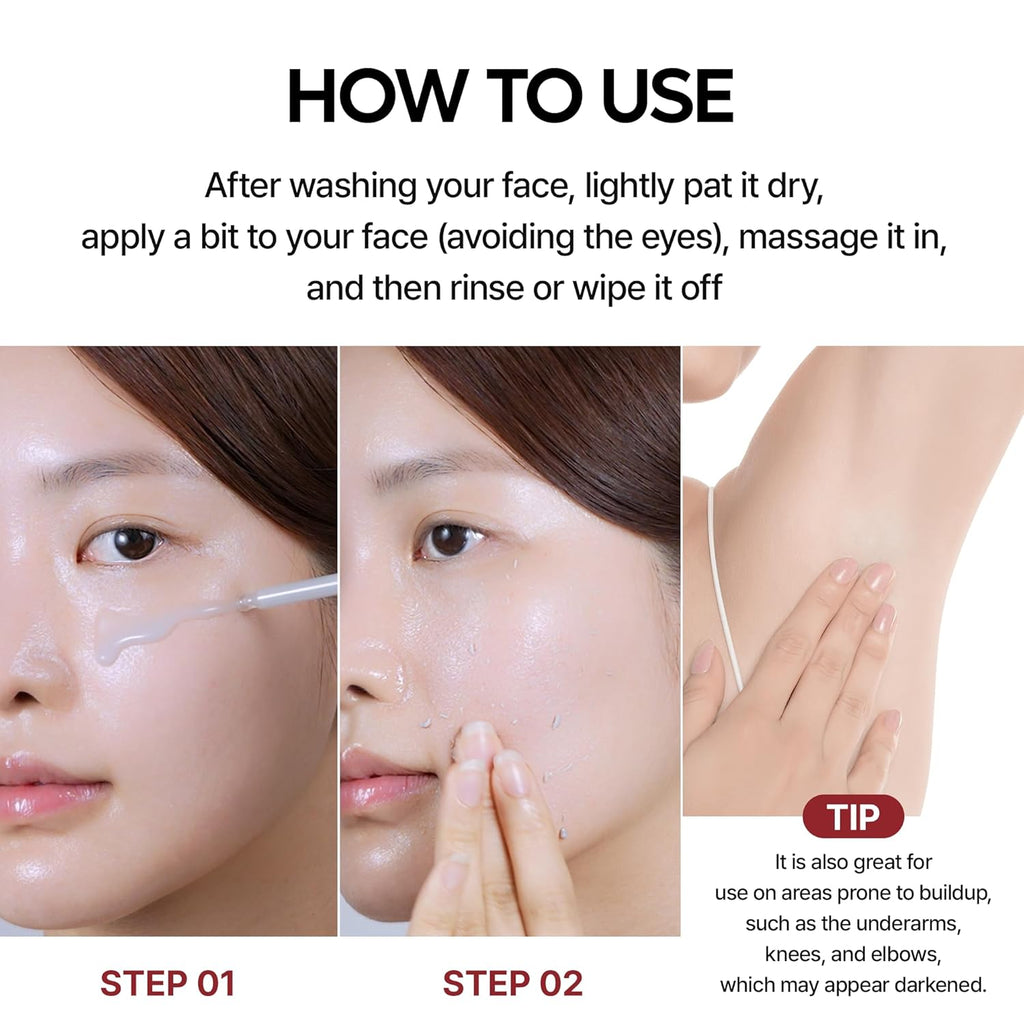 Peel Shot Glow Rice Peeling Ampoule 80Ml Daily Soft Exfoliating Face and Body Scrub Dead Skin Cells Blackhead Remover for All Skin Types Korean Skin Care